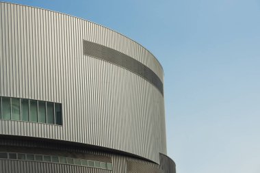 Modern mimarinin dış cephesi. soyut arkaplan oluşturuluyor 