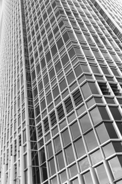 Modern mimarinin dış cephesi. soyut arkaplan oluşturuluyor