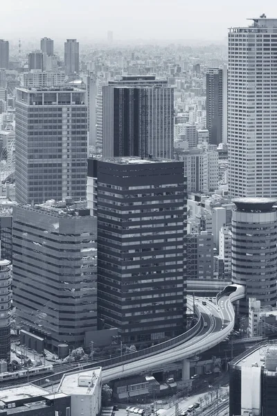 Skyline Della Città Osaka Giappone — Foto Stock