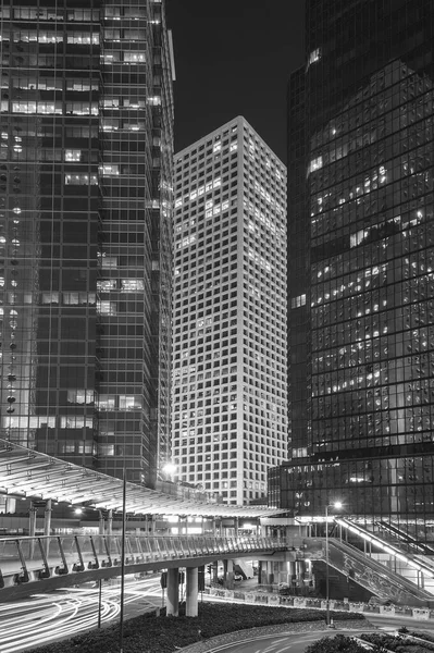 Höghus Kontor Livlig Centrum Hongkong Stad — Stockfoto