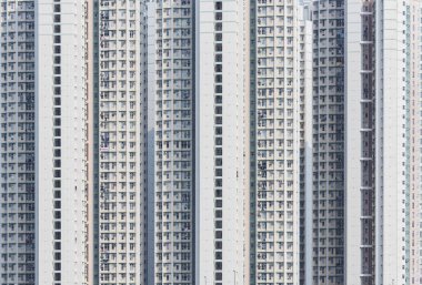 Hong Kong 'da yüksek katlı bir kamu binası.