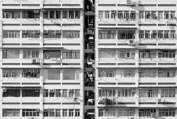 Exterior Edifício Residencial Arranha Céus Hong Kong — Fotografia de Stock