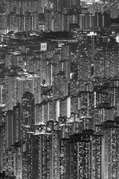 香港シティの夜景の夜景 — ストック写真