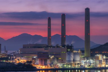 Hong Kong 'da elektrik santrali.