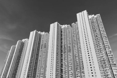 Hong Kong 'da yüksek binalar.