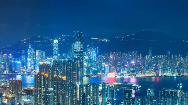 Hong Kong Victoria Limanı Panoraması — Stok fotoğraf