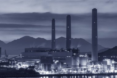 Hong Kong 'da elektrik santrali.