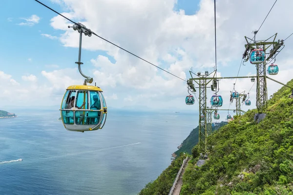Hong Kong Chine Juillet 2019 Cablecar Ocean Park Hongkong Téléphérique — Photo
