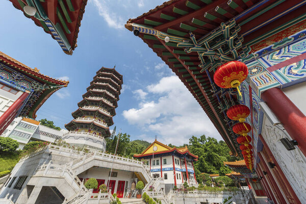 Chinese temple Western Monastery in Hong Kong. China