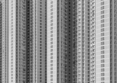 Hong Kong 'da yüksek katlı bir bina.