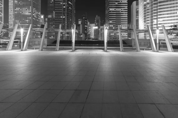 Parque Público Distrito Central Cidade Hong Kong Noite — Fotografia de Stock