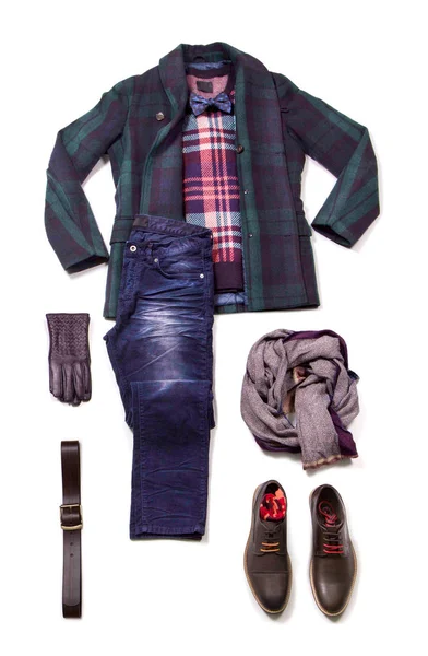 Kollektion von Herbst- und Winterbekleidung. — Stockfoto