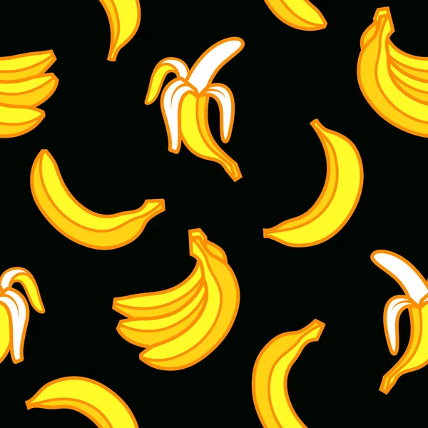 Padrão vetorial bananas . —  Vetores de Stock