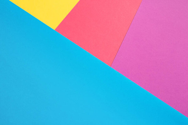 Colored paper in geometric flat.