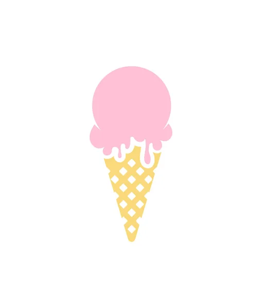 Icône de crème glacée. — Image vectorielle