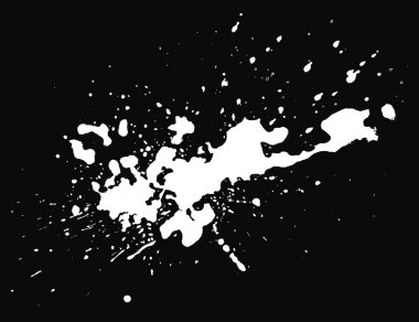 Beyaz arka plan siyah leke.