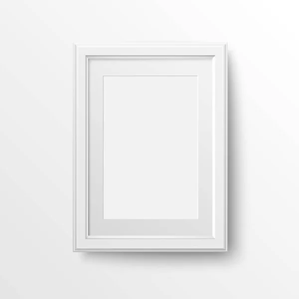 Witte frame voor foto 's. — Stockvector