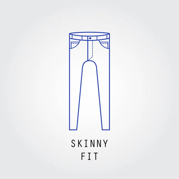 Denim fit icon. Vector Graphics