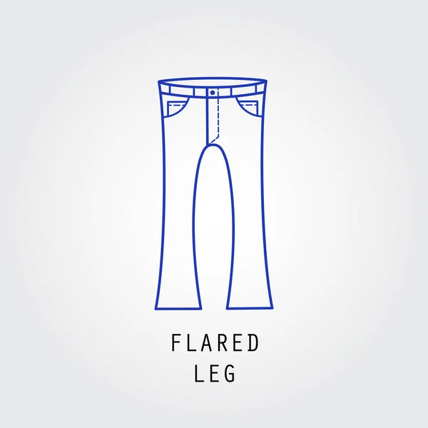 Denim fit icon. Stock Illustration