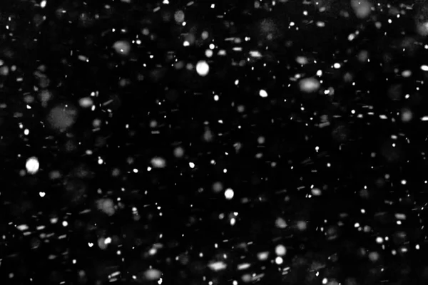 Nevicate su sfondo nero. Elemento di design — Foto Stock