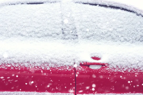 Carro na neve — Fotografia de Stock