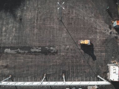 Aerialphotoroad Tamir, asfalt kaldırım, silindir, Düz.