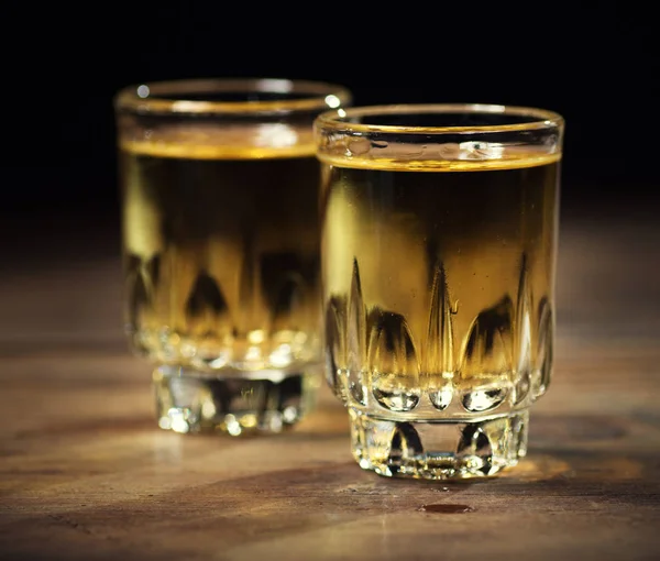 Whisky in two glasses — Stock Photo, Image