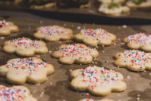 烘焙圣诞饼干 — 图库照片