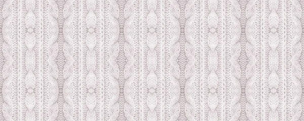 Seamless Volume Fiber Picture. European Volume Background. Beautiful Norwegian Knitted Pattern. Light Sweater Material. Deer Style Rustic Pattern.