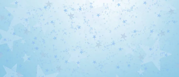 Abstract Blue Banner Background Stars Concept Night Space Winter Sky — Stock Photo, Image