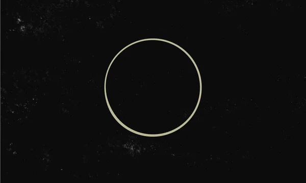 Circle isolated on dark background. Magic vector decorative element — ストックベクタ