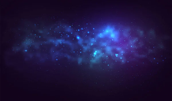 Vektor kosmische Illustration. Bunte Raum Hintergrund mit Sternen — Stockvektor
