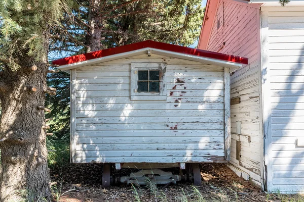 Exterior Antique Prairie Cook Car Mobile Kitchen Used Take Meals — Stock Photo, Image