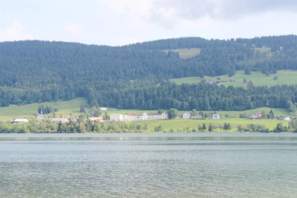 "lac de Joux "en los Alpes suizos —  Fotos de Stock