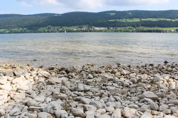 "Lac de Joux» σε Ελβετικές Άλπεις — Φωτογραφία Αρχείου