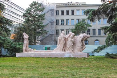 Geneva, İsviçre - 10 Eylül: heykel
