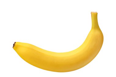 Beyaz arka planda izole edilmiş taze muz. Sağlıklı yemek.