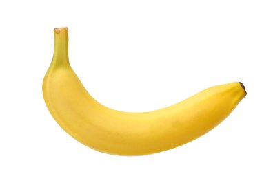 Beyaz arka planda izole edilmiş taze muz. Sağlıklı yemek.