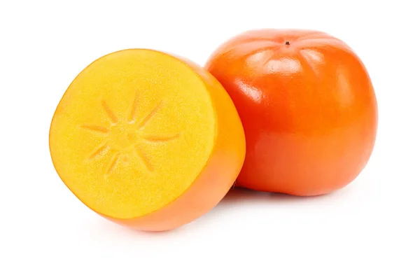 白を基調とした切り身の新鮮な柿 — ストック写真