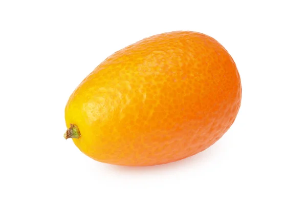 Cumquat Eller Kumquat Isolerad Vit Bakgrund — Stockfoto