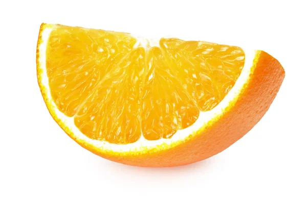 Scheiben Geschnittene Orange Isoliert Auf Weißem Hintergrund Gesunde Ernährung — Stockfoto