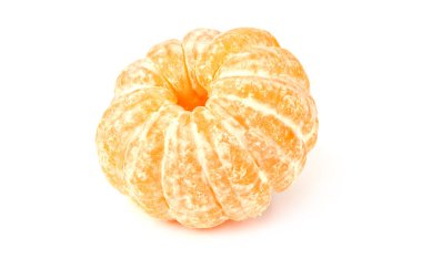 Mandarin beyaz arka planda izole edilmiş. Yiyecek.