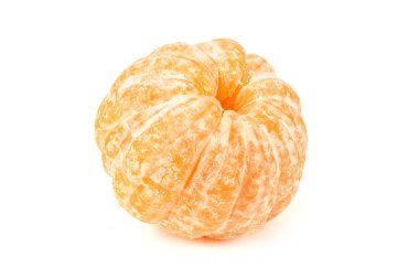Mandarin beyaz arka planda izole edilmiş. Yiyecek.