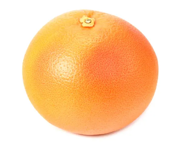 Egészséges Étel Fehér Alapon Izolált Grapefruit — Stock Fotó