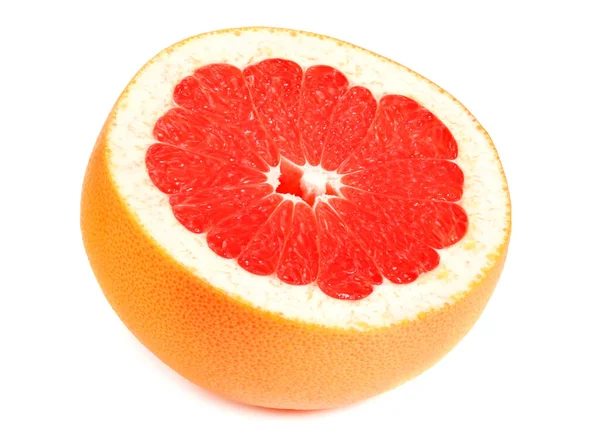 Healthy Food Sliced Grapefruit Isolated White Background — Stock Photo, Image