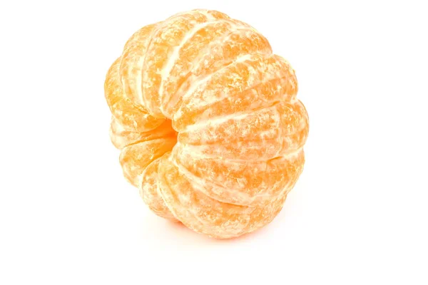 Mandarina Aislada Sobre Fondo Blanco Comida —  Fotos de Stock