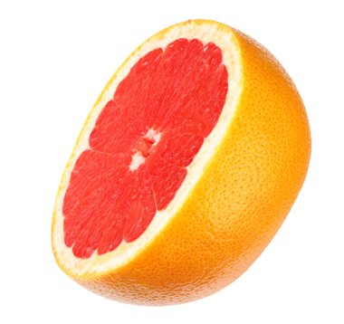 Sağlıklı yemek. greyfurt beyaz arkaplanda izole