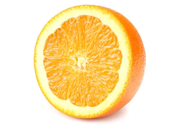 Scheiben Geschnittene Orange Isoliert Auf Weißem Hintergrund Gesunde Ernährung — Stockfoto