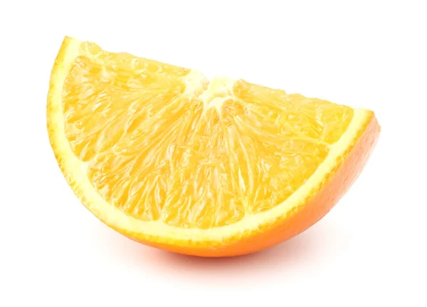 Нарезанный Апельсин Изолирован Белом Фоне Здоровое Питание — стоковое фото