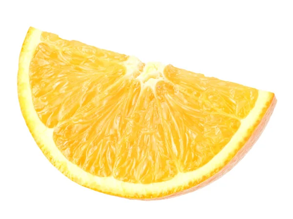 Нарезанный Апельсин Изолирован Белом Фоне Здоровое Питание — стоковое фото